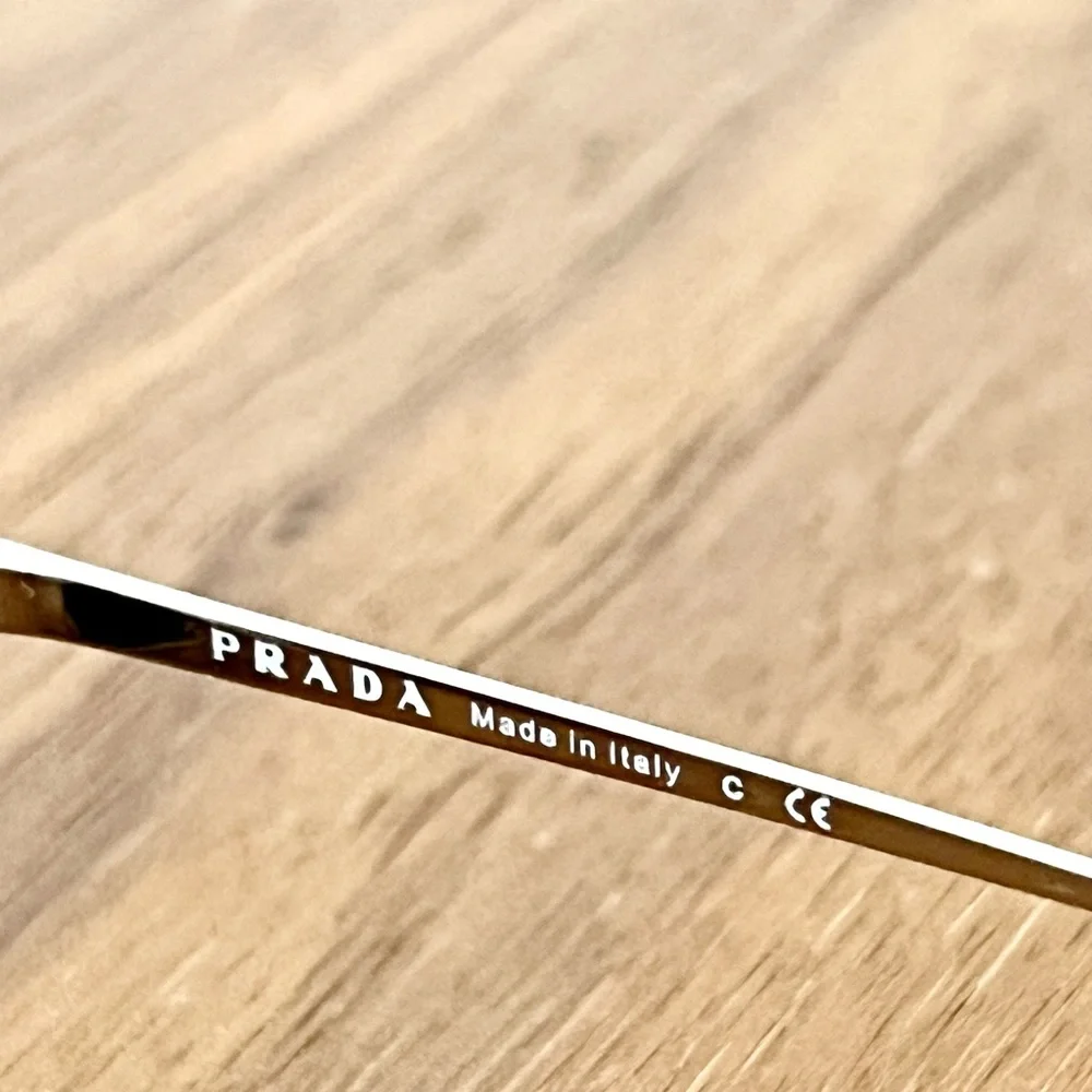 Prada Black Silver Cat-Eye Sunglasses